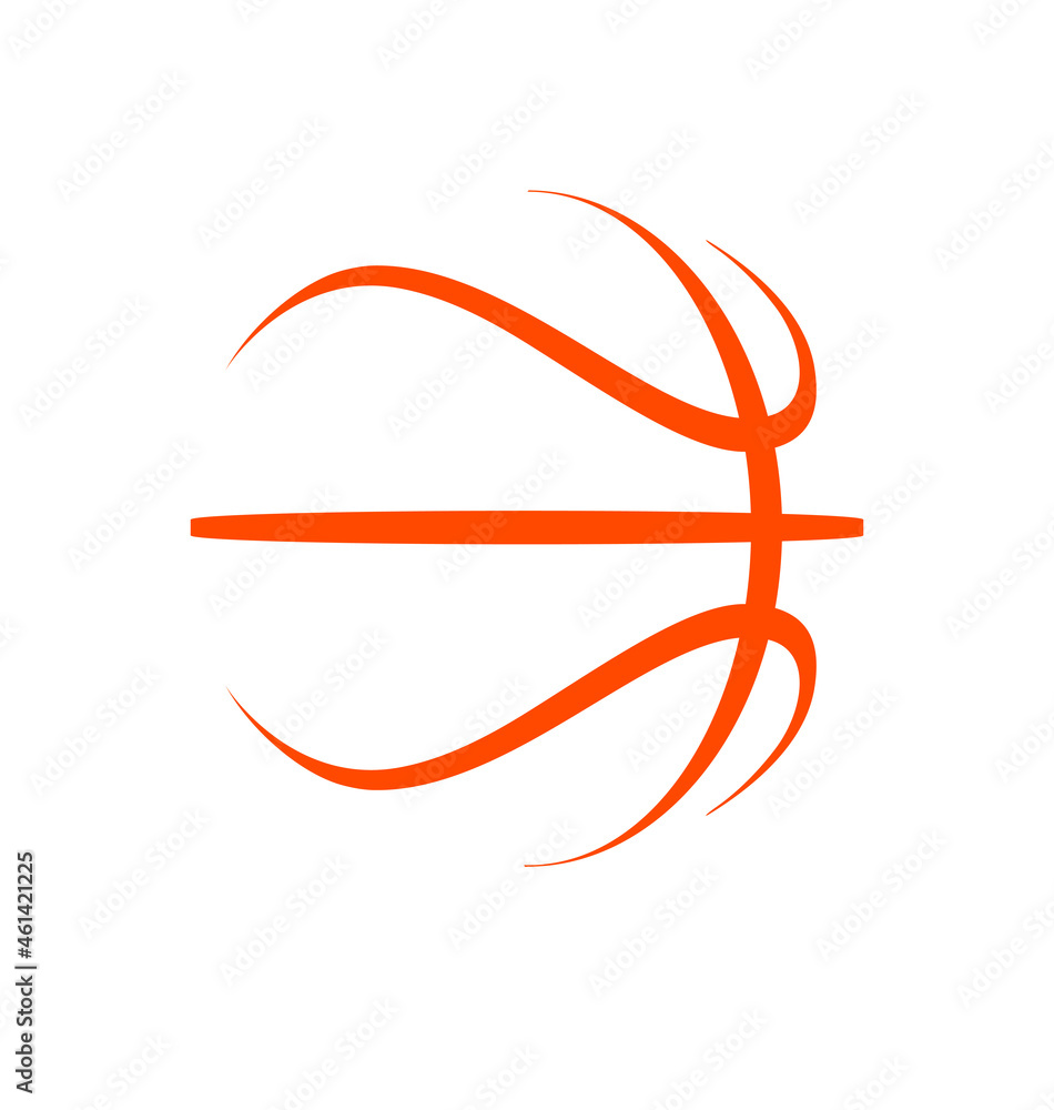 basketball abstract simple line drawing basketball abstract simple line drawing