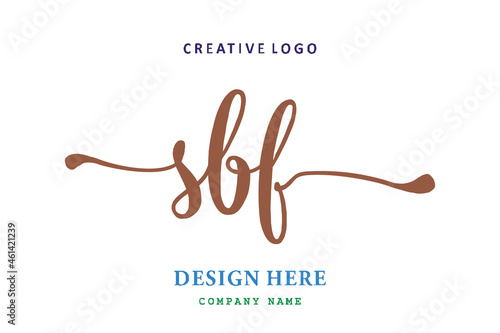 SBF lettering logo is simple, easy to understand and authoritative
