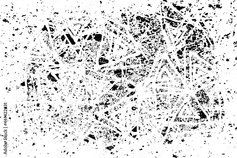 Grunge background black and white. Texture of chips, cracks, scratches, scuffs, dust, dirt. Dark monochrome surface. Old vintage vector pattern Grunge background black and white. Texture of chips, cracks, scratches, scuffs, dust, dirt. Dark monochrome surface. Old vintage vector pattern