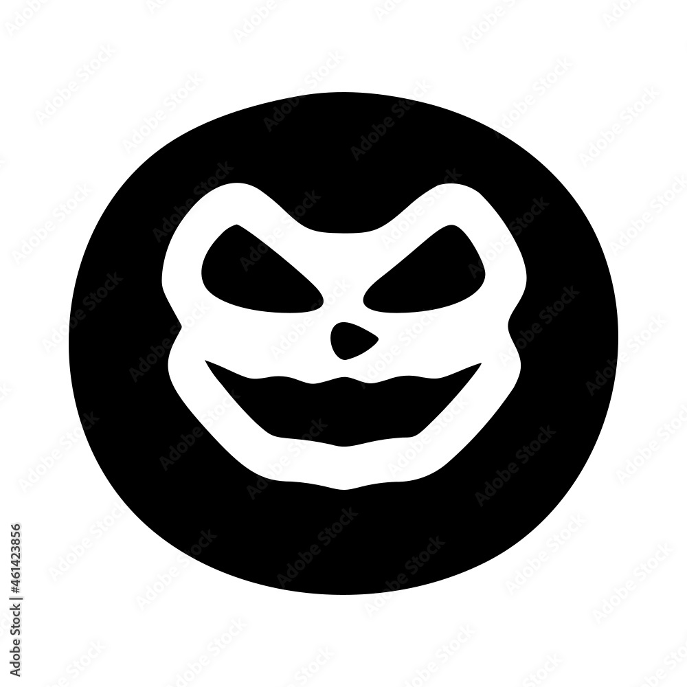 Letter o mad character, Halloween monster doodle clip art Letter o mad character, Halloween monster doodle clip art