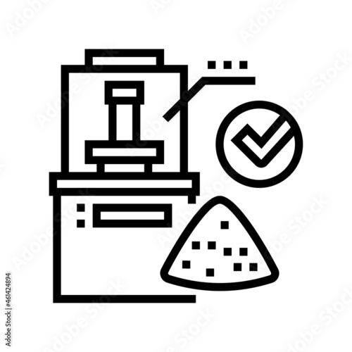 wheat quality assessment line icon vector. wheat quality assessment sign. isolated contour symbol black illustration