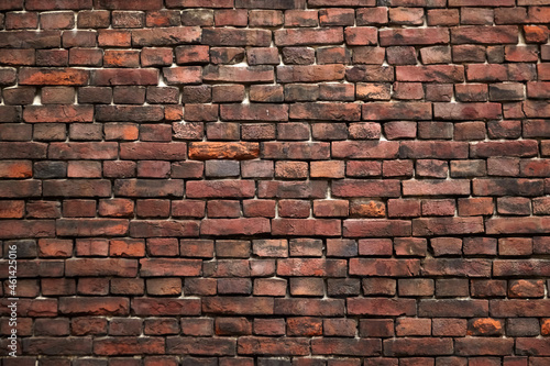 Red brick wall texture background