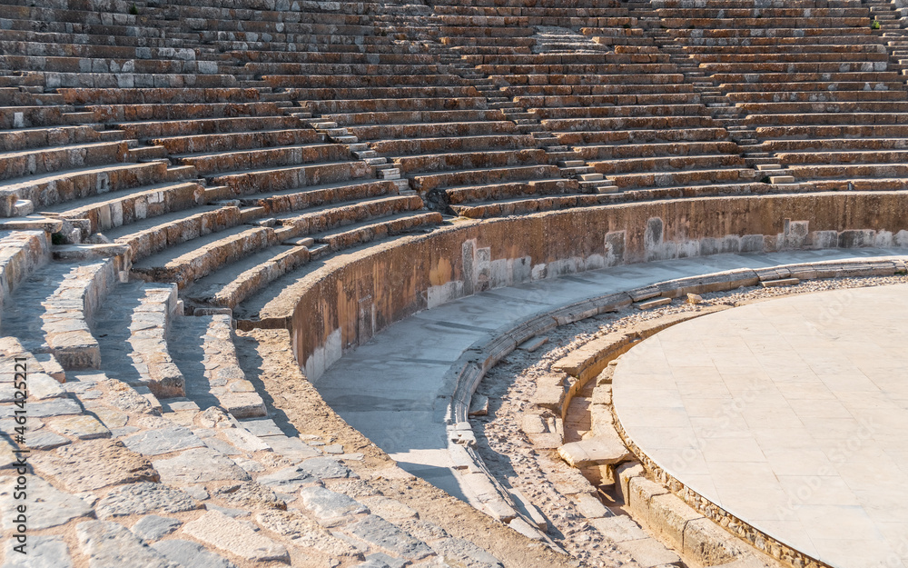 Ancient Theater of Ephesus in Turkey. Ancient greek ruins