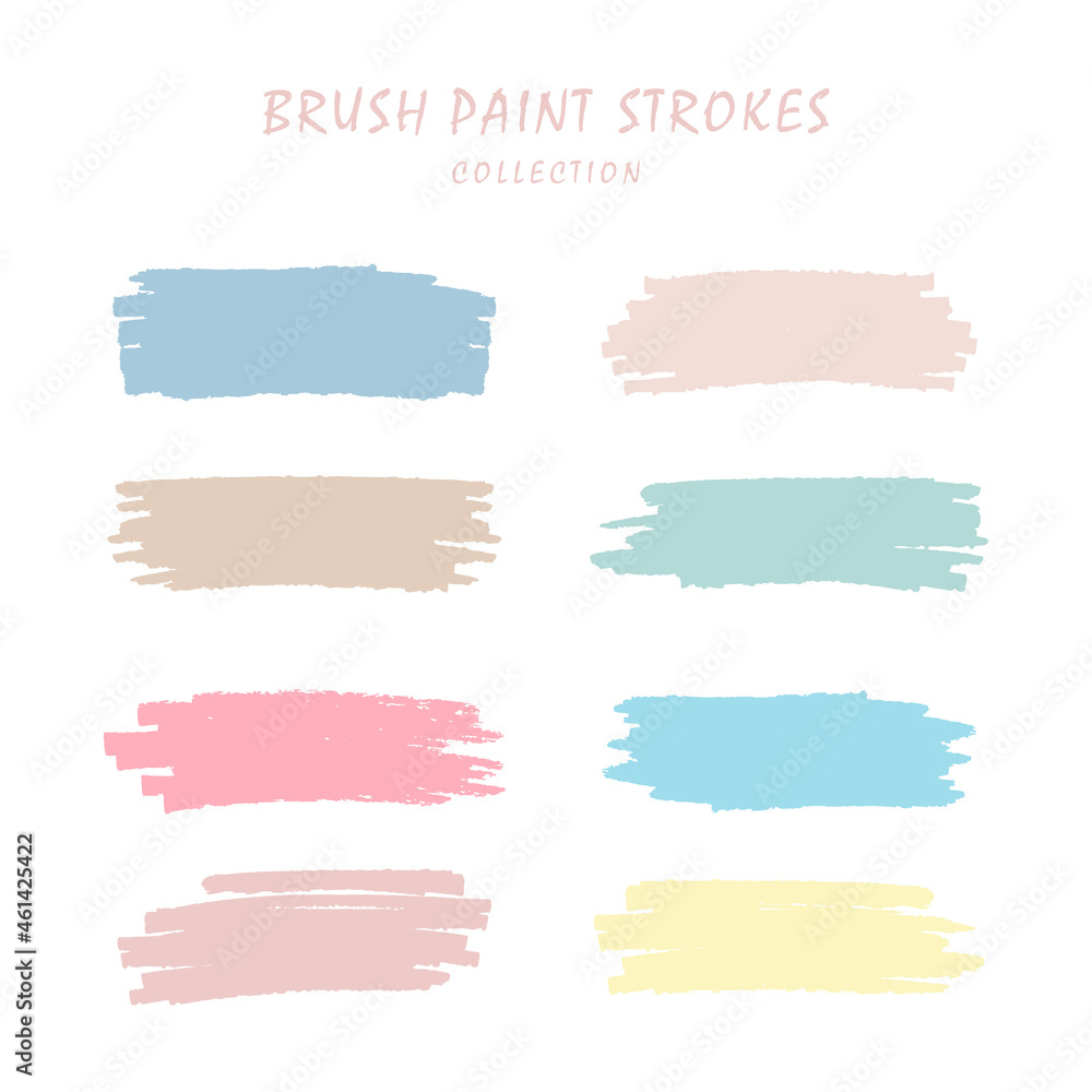 brush stroke concept with pastel color, hand-drawn ink splash