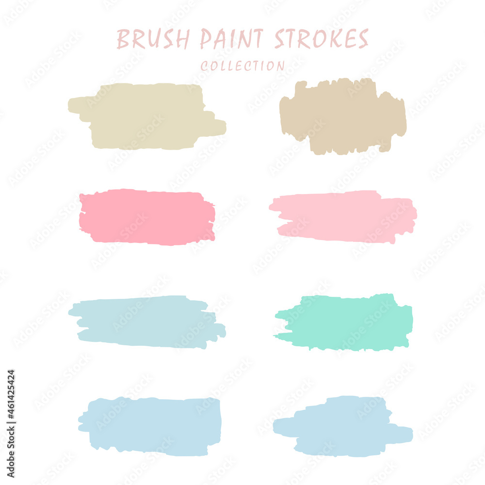 brush stroke concept with pastel color, hand-drawn ink splash