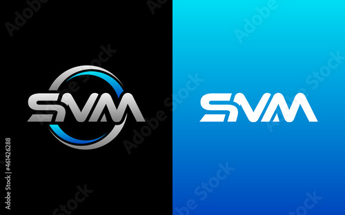 SMM Letter Initial Logo Design Template Vector Illustration