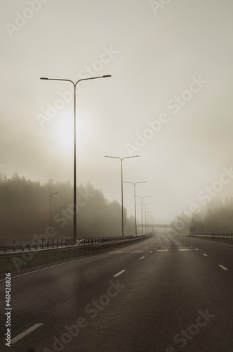 Motorway in the morning