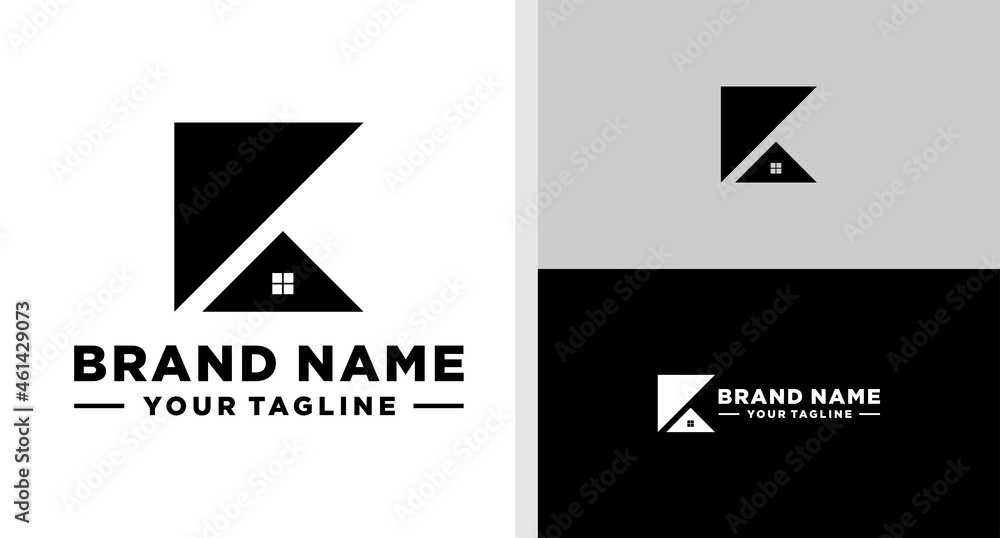 LETTER K LOGO HOME GEOMETRIC NEGATIVE SPACE EDITABLE LETTER K LOGO HOME GEOMETRIC NEGATIVE SPACE EDITABLE