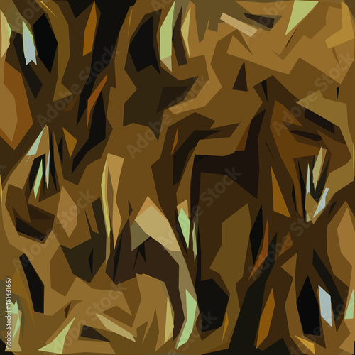 Abstract diagonal pattern from a modified image of a mixed autumn forest. Diagonal ornament in natural colors of autumn forest camouflage Leopard pattern.