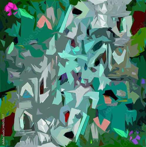 Abstract diagonal pattern from a modified image of a mixed autumn forest. Diagonal ornament in natural colors of autumn forest camouflage Leopard pattern.