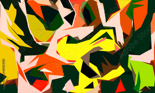 Abstract diagonal pattern from a modified image of a mixed autumn forest. Diagonal ornament in natural colors of autumn forest camouflage Leopard pattern.