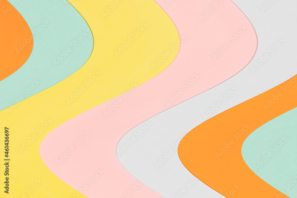 Abstract wavy background of multicolored striped lines. Paper horizontal background, feat lay Abstract wavy background of multicolored striped lines. Paper horizontal background, feat lay