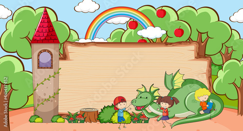 Fairy tale banner template photo
