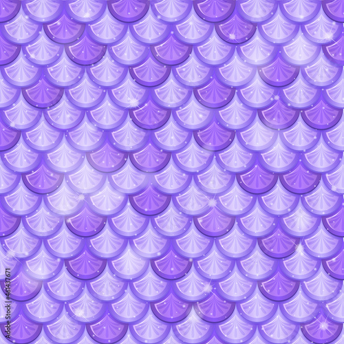 Pearlescent mermaid scales seamless pattern