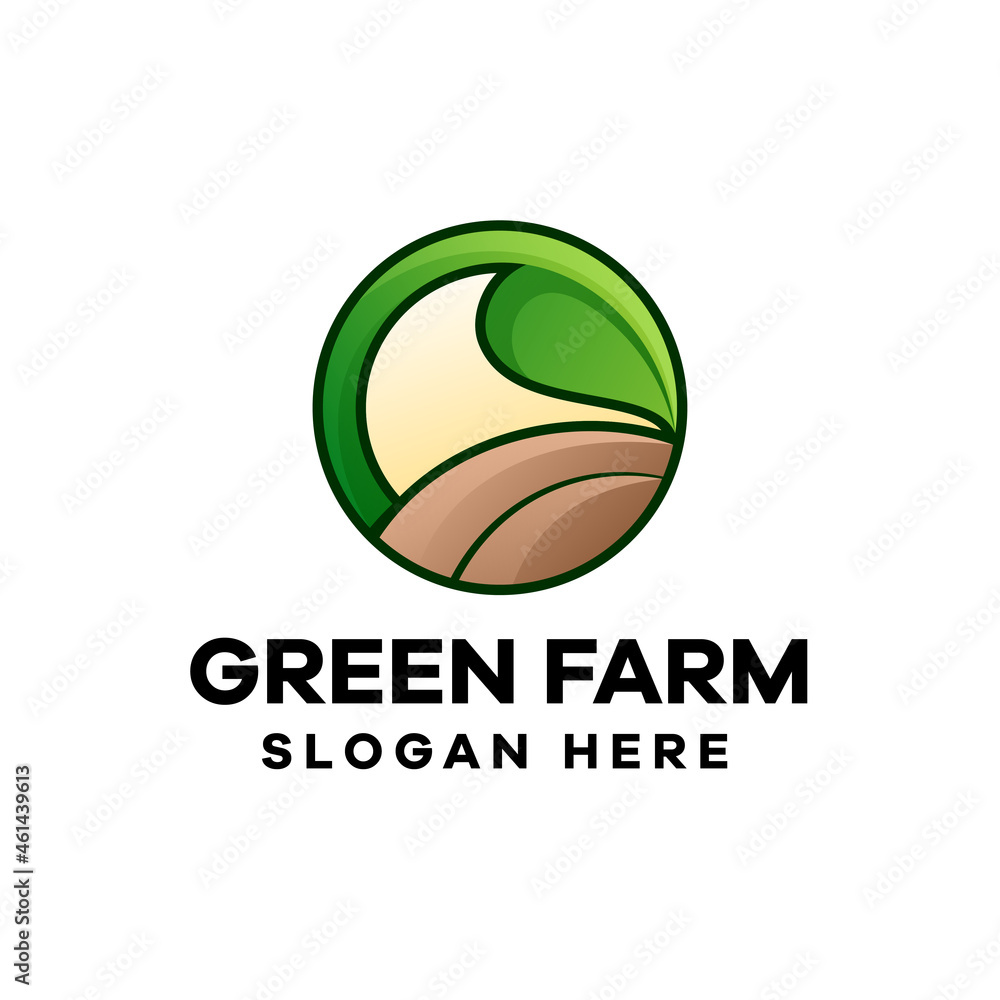 Farmer Colorful Gradient Logo Design
