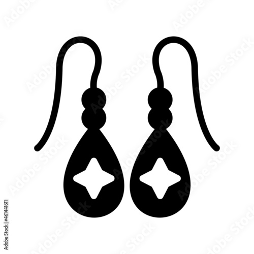 Jewelry Glyph Vector Icon Design