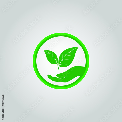 leaf logo design. Landscape  garden  plant  nature and ecology logo vector design. Ecology Happy life Logotype concept icon. Vector illustration  Graphic Design editable