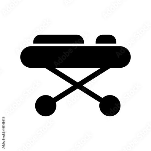 Stretcher Glyph Vector Icon Design