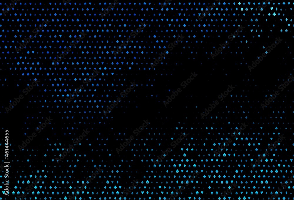 Dark blue vector layout with elements of cards. Dark blue vector layout with elements of cards.