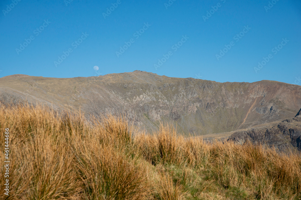 The road to the top of Snowdon in Wales. The road to the top of Snowdon in Wales.