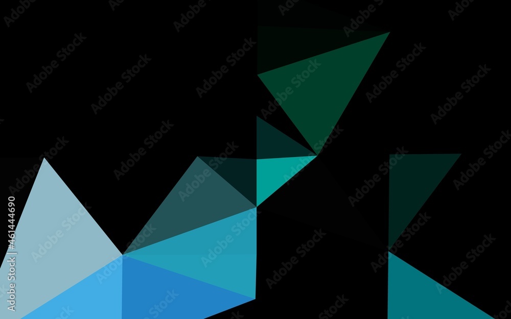 Dark Blue, Green vector triangle mosaic cover. Dark Blue, Green vector triangle mosaic cover.