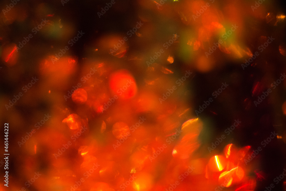 background with red bokeh. Defocused abstract red lights background