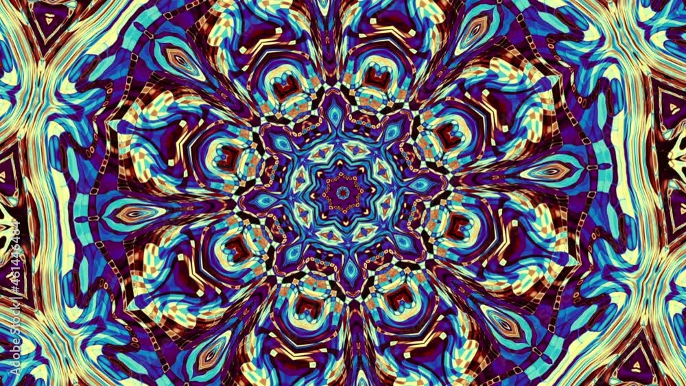Ornate mandala loop background Ornate mandala loop background