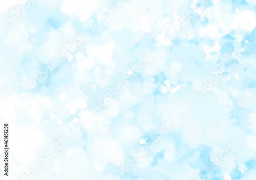 幻想的な水彩の水色テクスチャ背景
