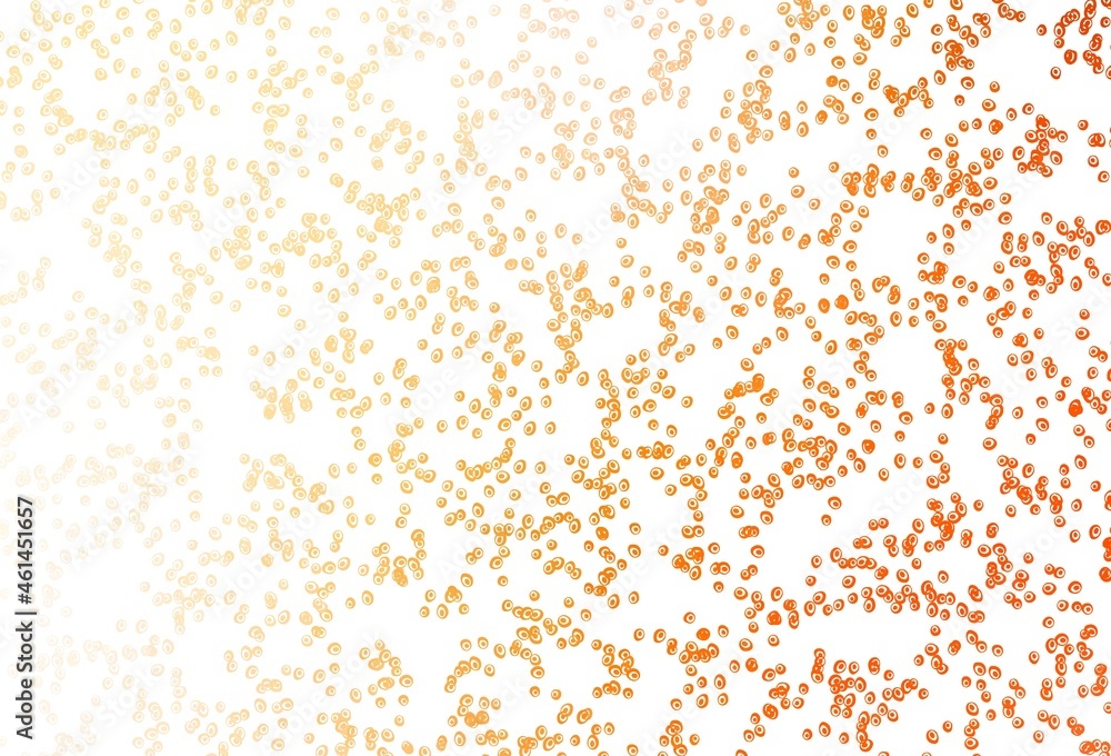 Light Yellow, Orange vector texture with disks. Light Yellow, Orange vector texture with disks.