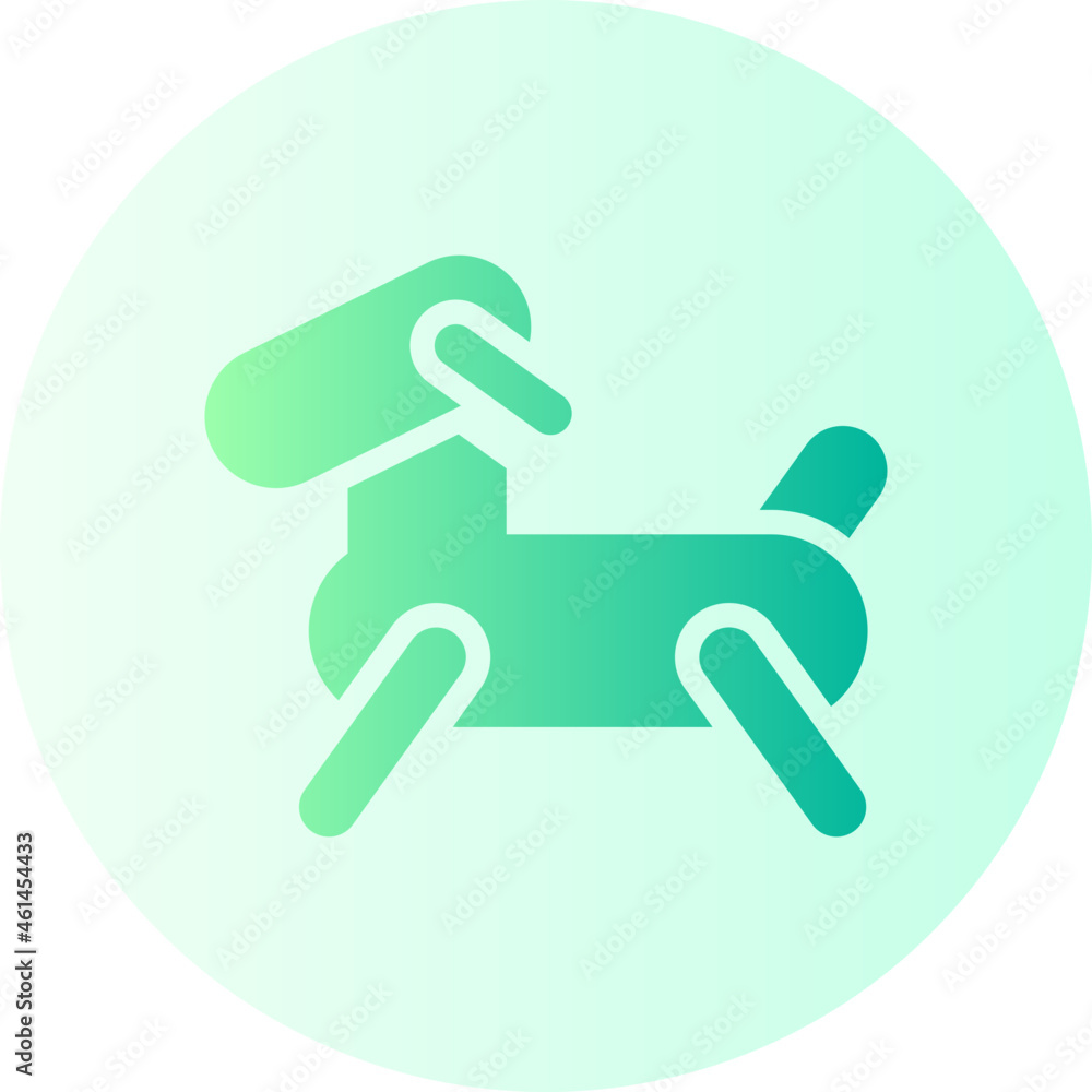balloon dog gradient icon balloon dog gradient icon