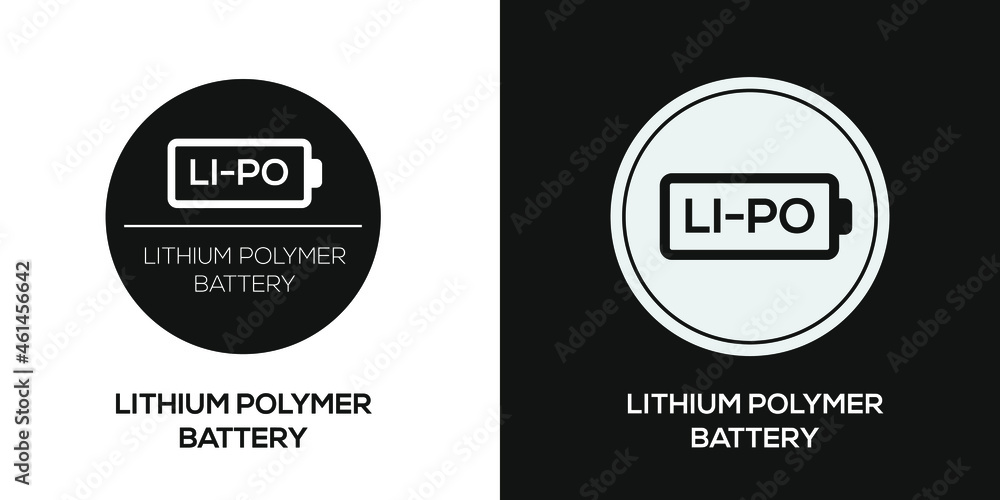 Obraz premium Creative (Lithium polymer battery) Icon ,Vector sign.