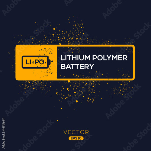 Creative (Lithium polymer battery) Icon ,Vector sign.