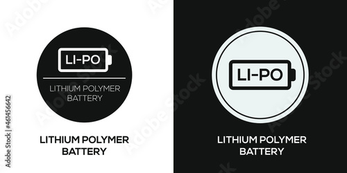 Creative (Lithium polymer battery) Icon ,Vector sign.