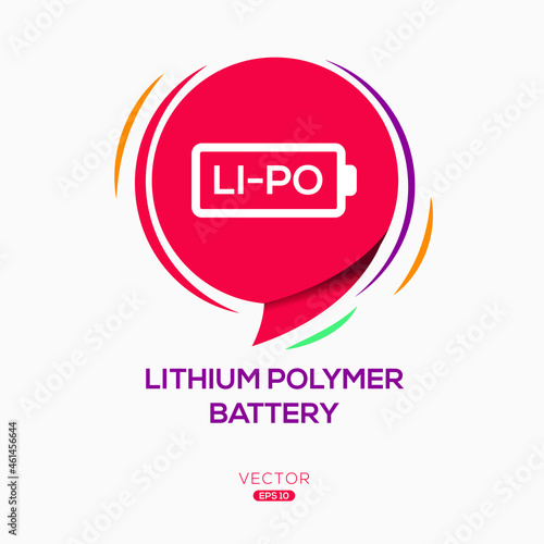 Creative (Lithium polymer battery) Icon ,Vector sign.