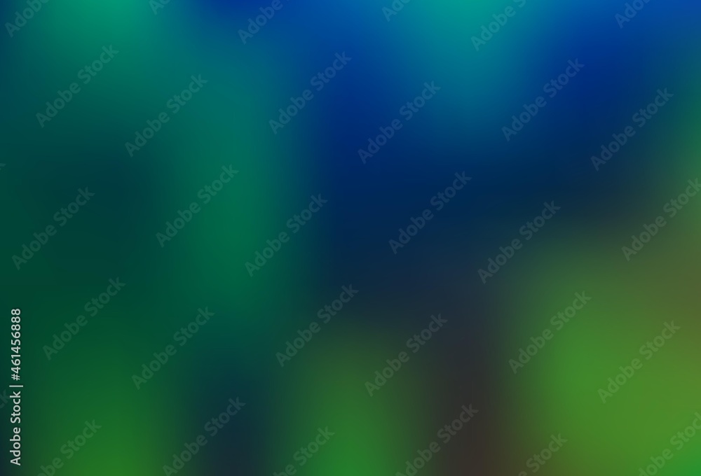 Fototapeta premium Dark Blue, Green vector bokeh template.