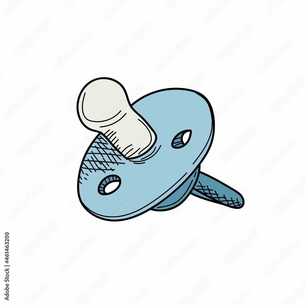 Drawing, engraving, ink, line art, vector illustration baby blue ...