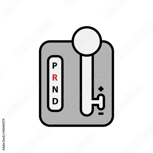 automatic gearbox on white