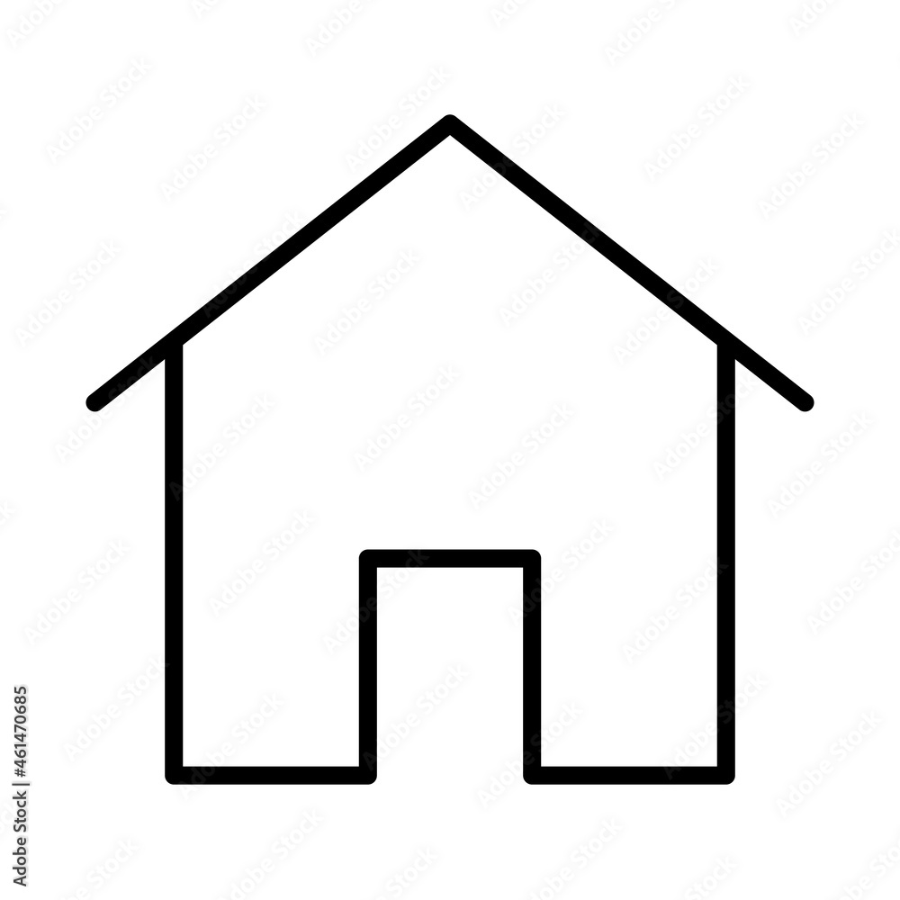 Home or house outline vector icon or sign Home or house outline vector icon or sign