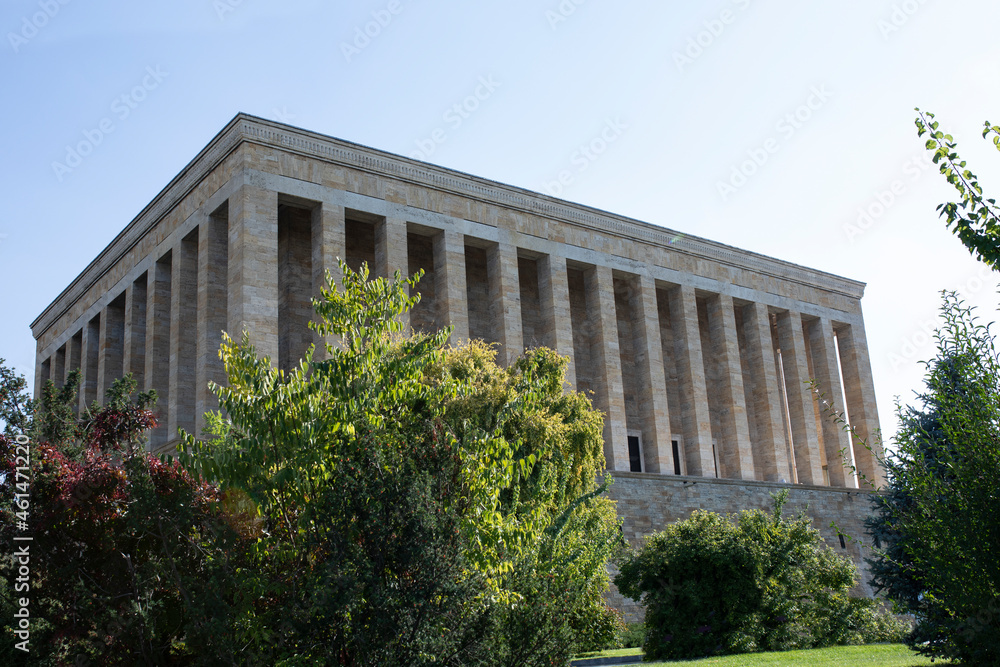 Fototapeta premium Anıtkabir panoramic view at ankara turkey