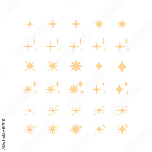 Collection of 30 stars symbols