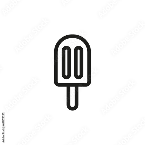 Popsicle ice cream with white background