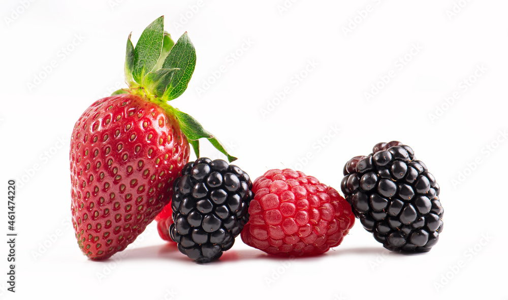 Strawberry raspberry and blackberry Strawberry raspberry and blackberry