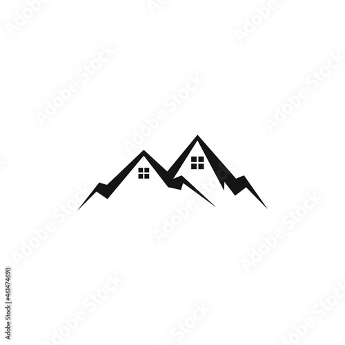 Mountain home logo design