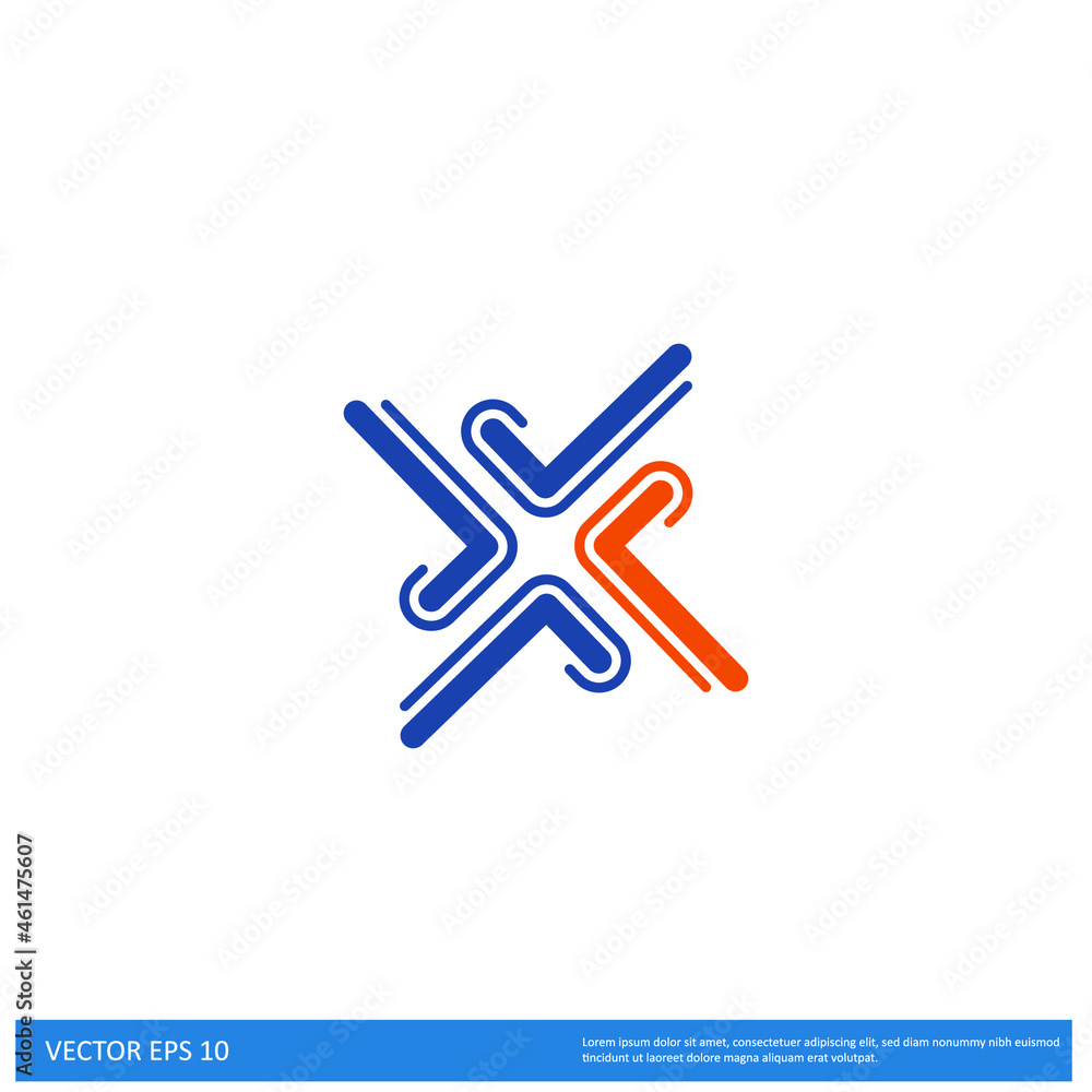 Obraz premium checkmark icon logo concept