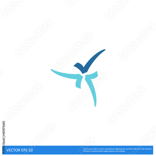 check mark icon approved symbol simple design element