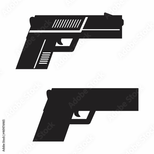 black weapon sketch vector illustration