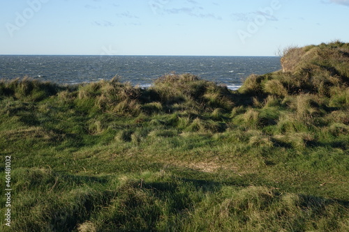 Scenic view from Maarup cliff over the North Sea, Jammerbugt, Lonstrup, Hjorring, Northern Jutland, Denmark
 photo