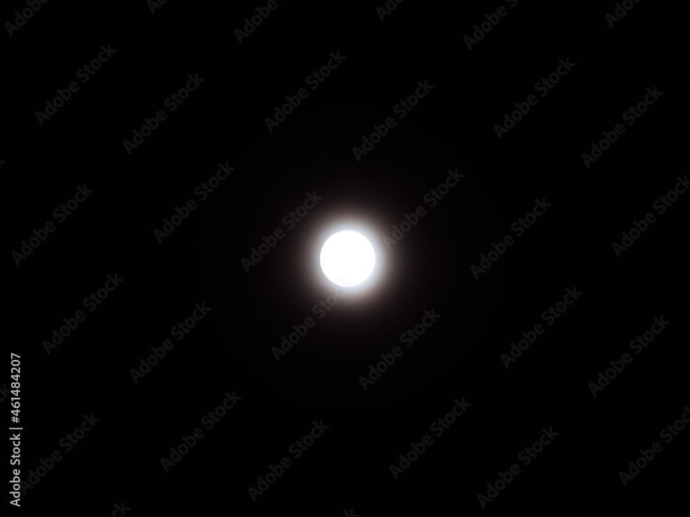 Full Moon Shining in The Middle of Frame Full Moon Shining in The Middle of Frame