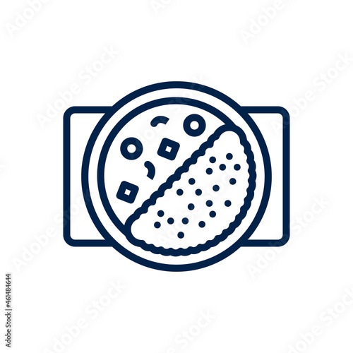Curry icon logo template isolated on white background.
