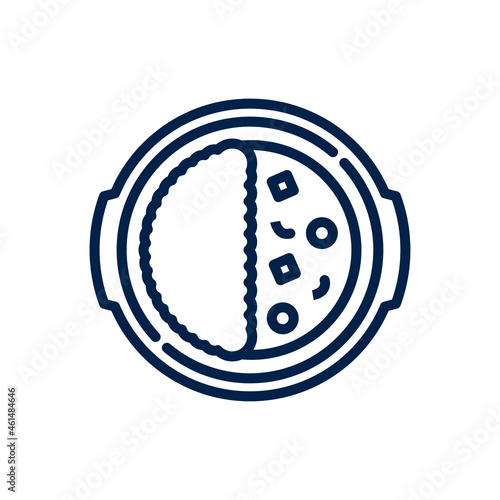 Curry icon logo template isolated on white background.